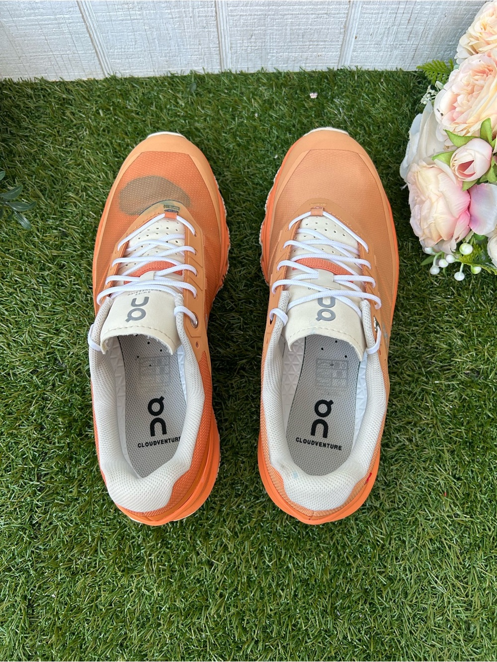 On Cloudventure Trail Running Shoe Copper | Orange women size 9 gently used - Picture 8 of 16
